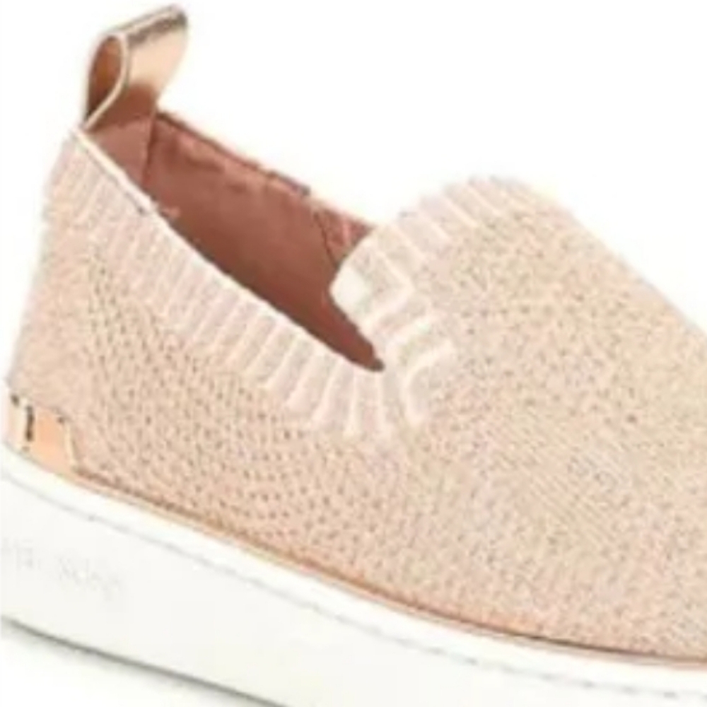 MICHAEL KORS Skylar Metallic Knit Slipon Sneakers - Picture 4 of 10